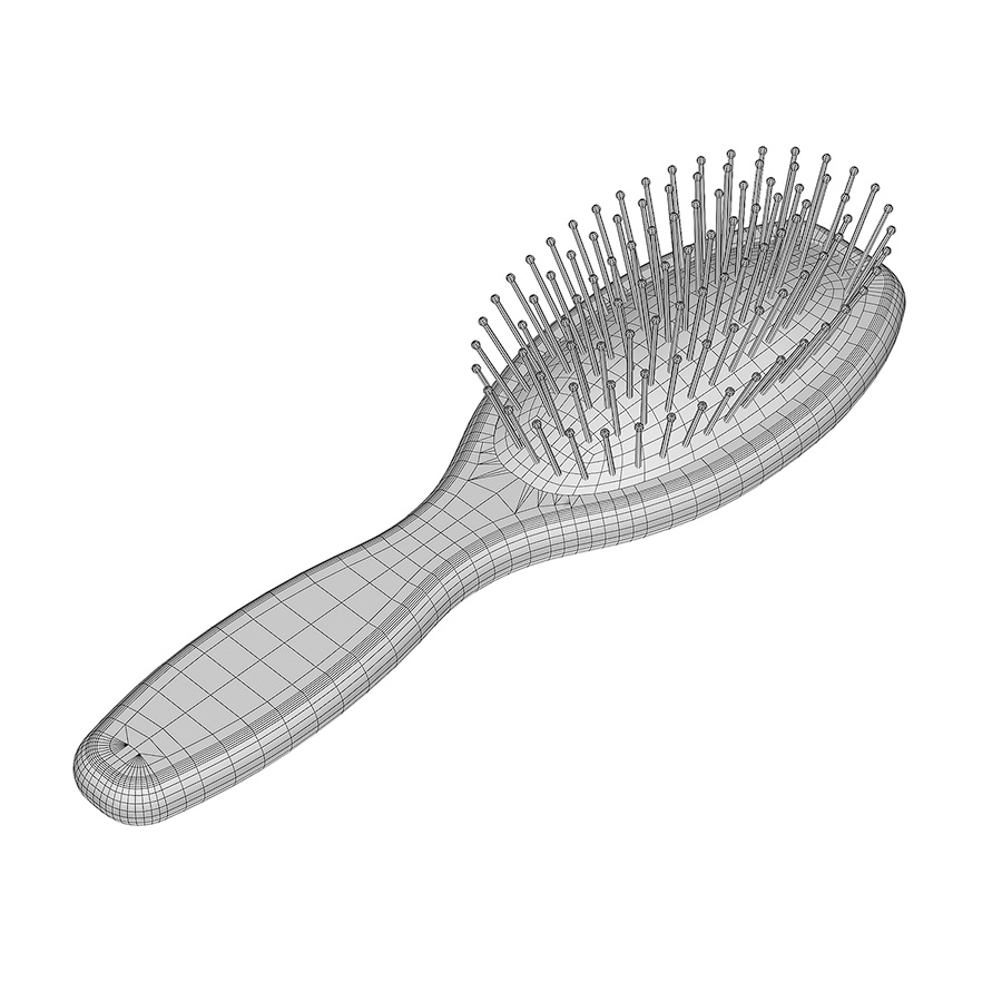 Hair brush 3d model
